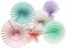 Mermaid Party Fan Set – 6 Pastel Decorations for Under-the-Sea Events